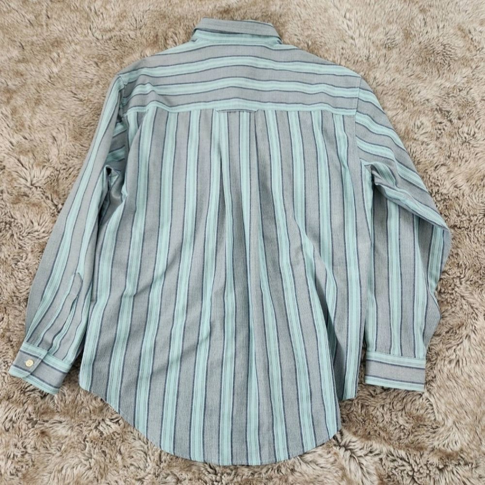 Levi's Vintage Silver‎ Label Long Sleeve Striped Button Down Blue and Gray Large - Picture 6 of 7